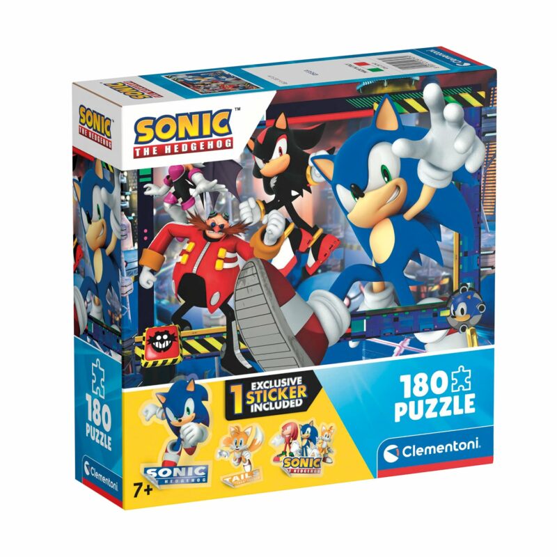 Clementoni Παιδικό Παζλ Supercolor Sonic 180 τμχ 5684484