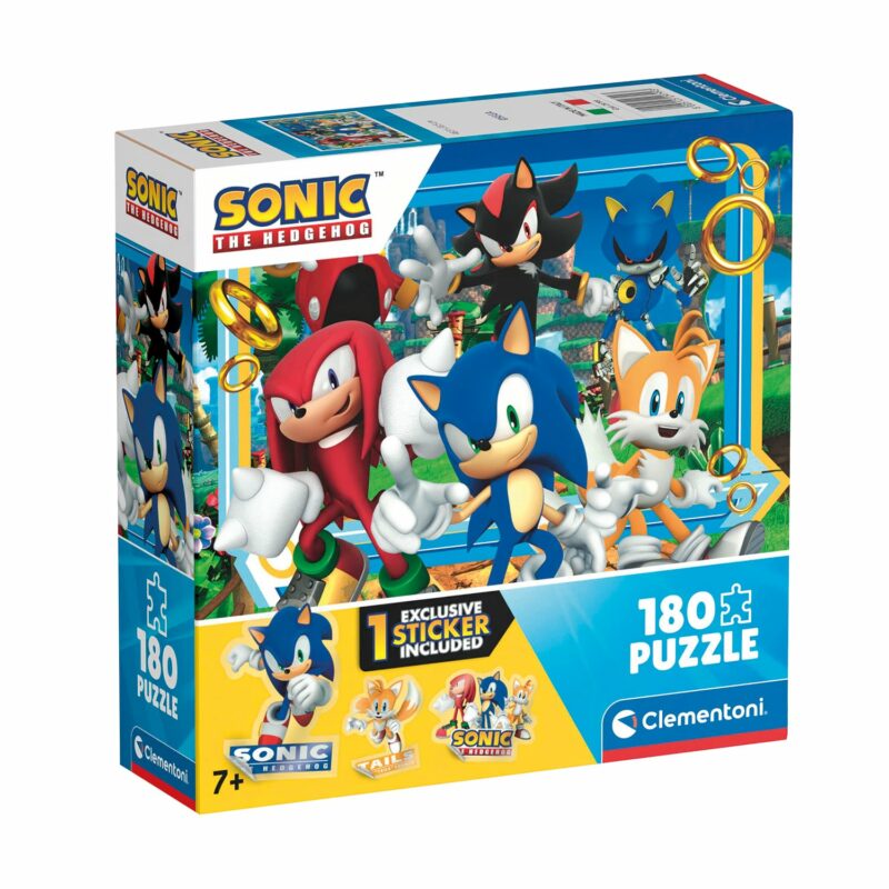 Clementoni Παιδικό Παζλ Supercolor Sonic 180 τμχ 5684494