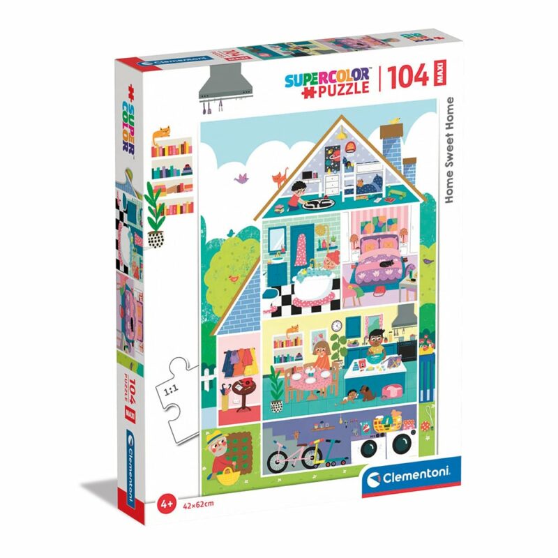 Clementoni Παιδικό Παζλ Maxi Supercolor Σπίτι Μου Σπιτάκι Μου 104 τμχ 5513988