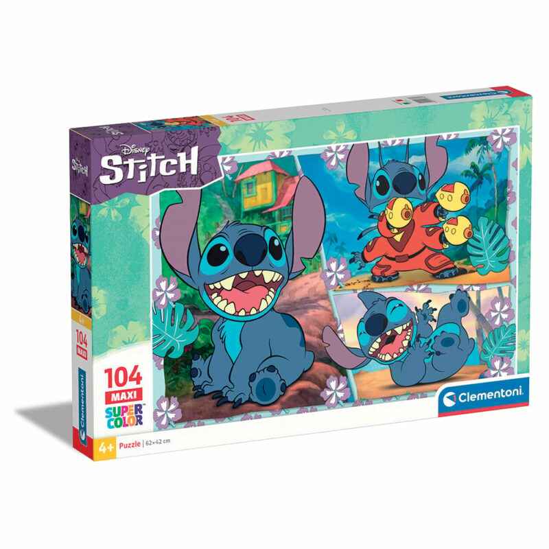 Clementoni Παιδικό Παζλ Maxi Super Color Disney Stitch 104 τμχ 5664065