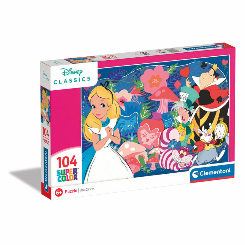 Clementoni Παιδικό Παζλ Supercolor Disney Αλίκη Στη Χώρα Των Θαυμάτων 104 τμχ 5772227