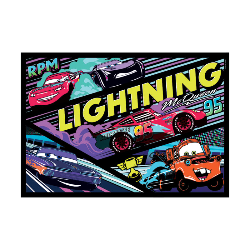 Clementoni Παιδικό Παζλ Glowing Lights Disney Cars Glow Racers 104 τμχ