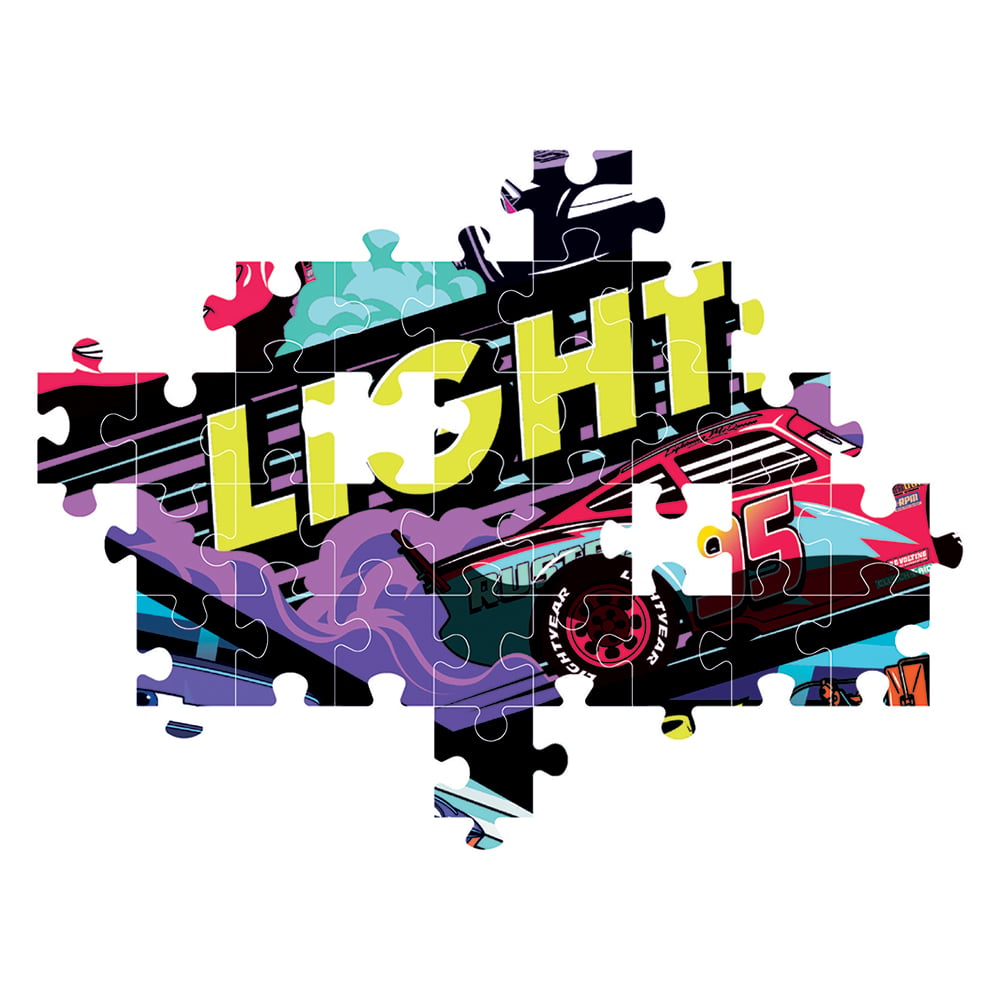 Clementoni Παιδικό Παζλ Glowing Lights Disney Cars Glow Racers 104 τμχ