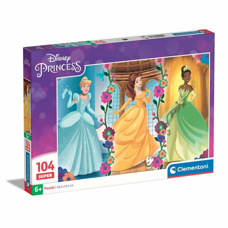 Clementoni Παιδικό Παζλ Super Color Disney Πριγκίπισσες 104 τμχ 5582564