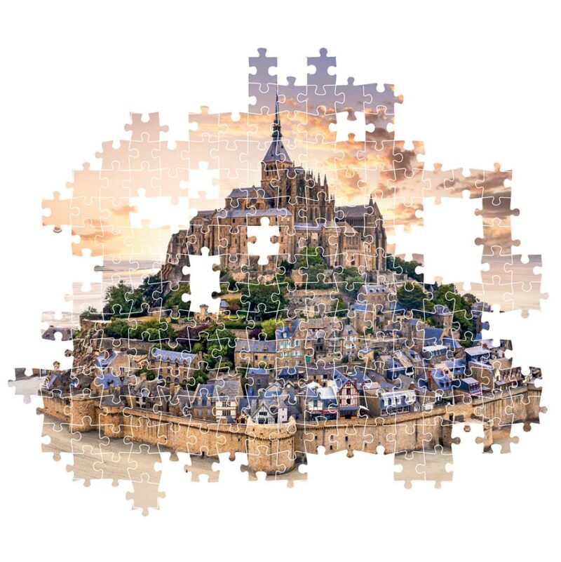 Clementoni Παζλ High Quality Collection Ανάδυση του Σεν Μισέλ 1500 τμχ – Compact Box 5684158