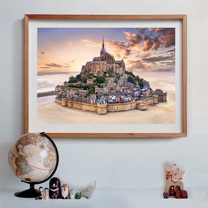 Clementoni Παζλ High Quality Collection Ανάδυση του Σεν Μισέλ 1500 τμχ – Compact Box 5684159
