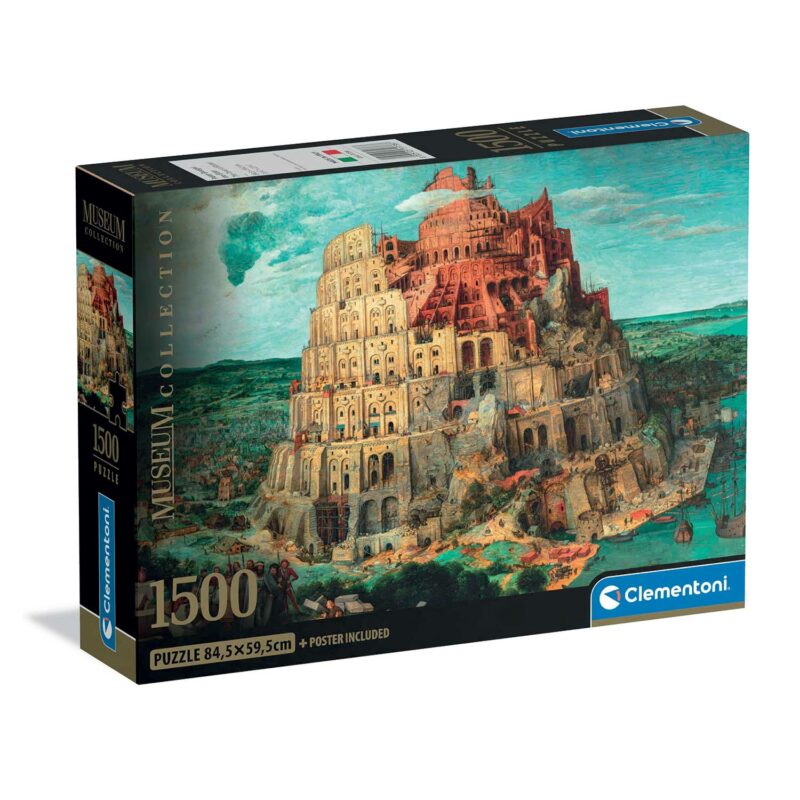 Clementoni Παζλ Museum Collection Bruegel: Ο Πύργος Της Βαβέλ 1500 τμχ – Compact Box 5684160