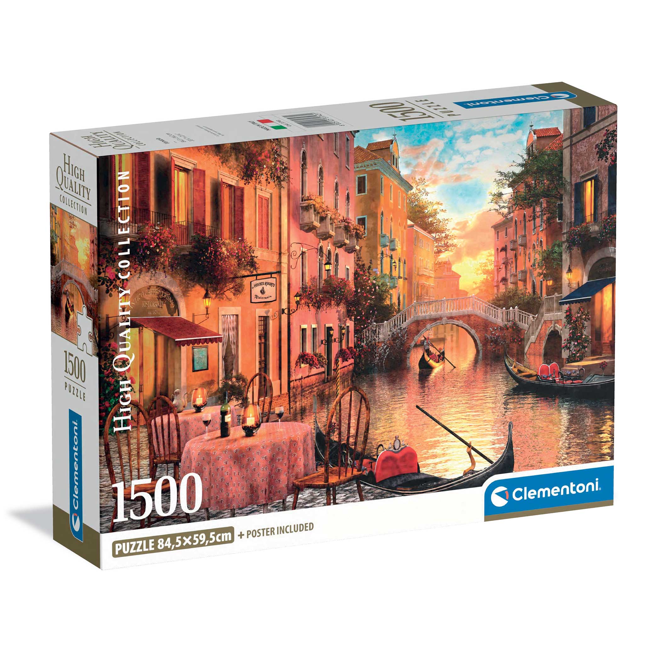Clementoni Παζλ High Quality Collection Βενετία 1500 τμχ - Compact Box