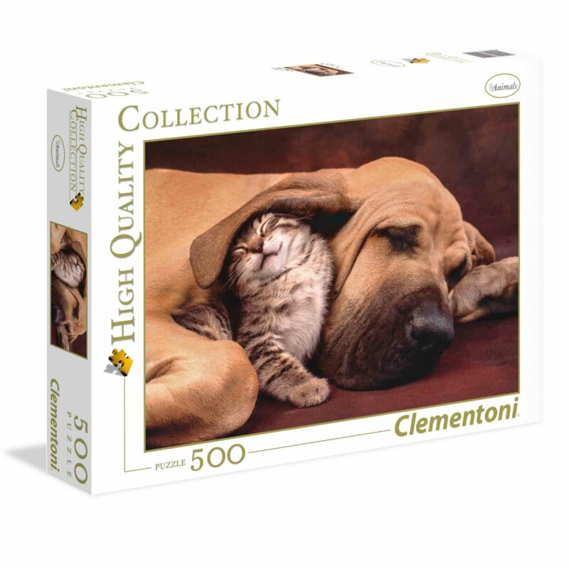 Clementoni Παζλ High Quality Collection Γατάκι Στην Αγκαλιά Ενός Σκύλου 500 τμχ 5513524