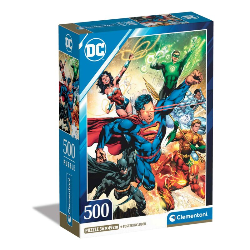 Clementoni Παζλ High Quality Collection DC Comics Justice League 500 τμχ – Compact Box 5683654