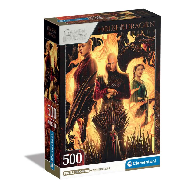 Clementoni Παζλ House of the Dragon 500 τμχ – Compact Box 5940644
