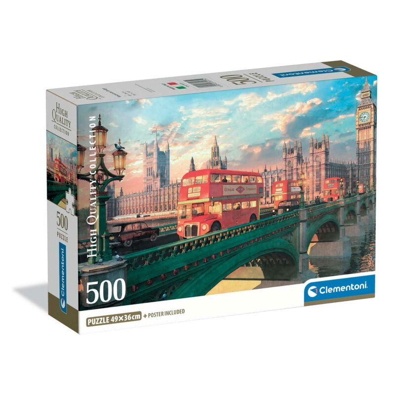 Clementoni Παζλ High Quality Collection Η Γέφυρα του Westminister 500 τμχ – Compact Box 5684198