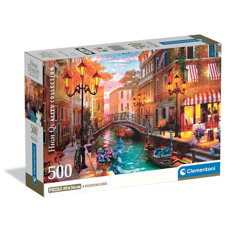 Clementoni Παζλ High Quality Collection Ηλιοβασίλεμα στη Βενετία 500 τμχ – Compact Box 5745300
