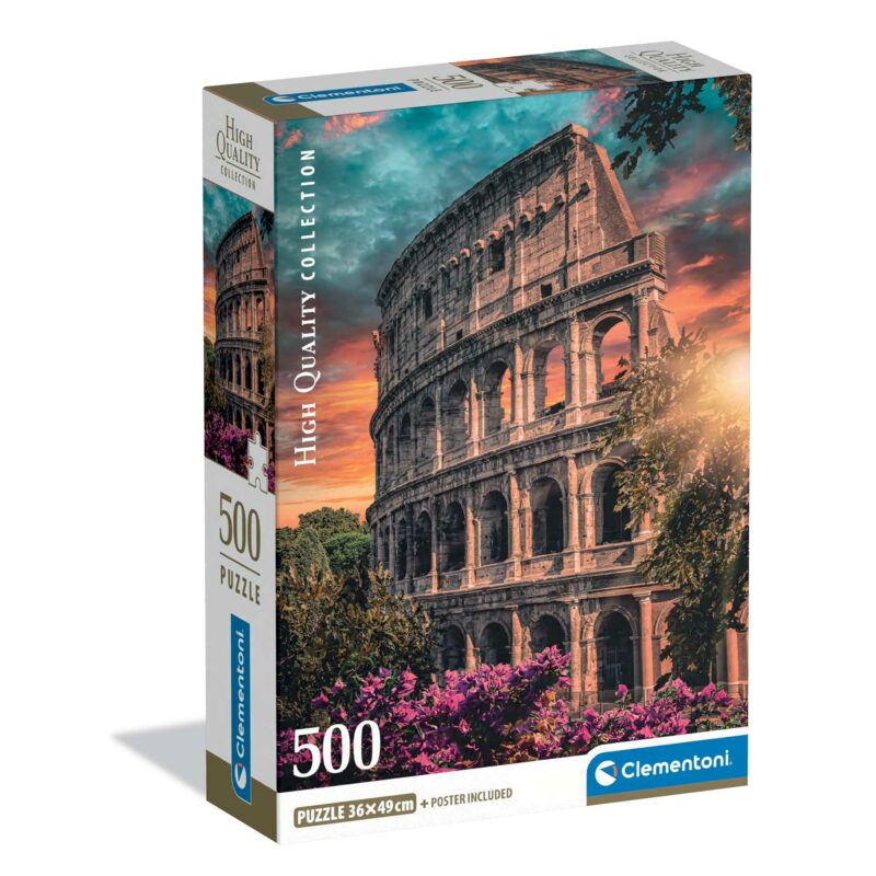 Clementoni Παζλ High Quality Collection Κολοσσαίο 500 τμχ – Compact Box 5493348