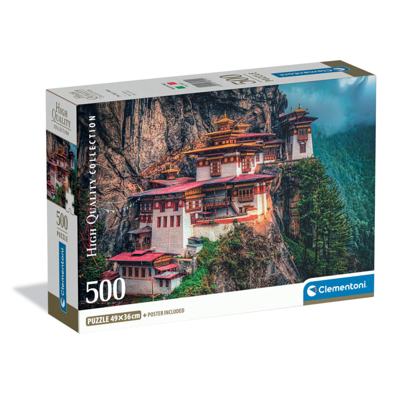 Clementoni Παζλ High Quality Η Φωλιά της Τίγρης Πάρο Τακστσάνγκ Compact Box 500 τμχ 5375802