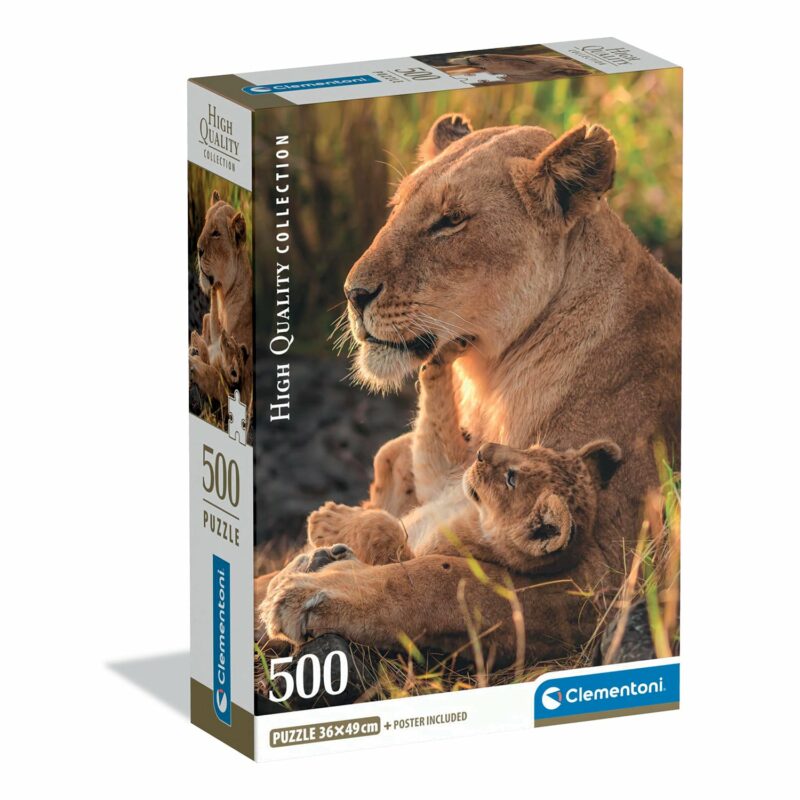 Clementoni Παζλ Η.Q Feline Love Βασιλική Αγάπη Compact Box 500 τμχ 5921707