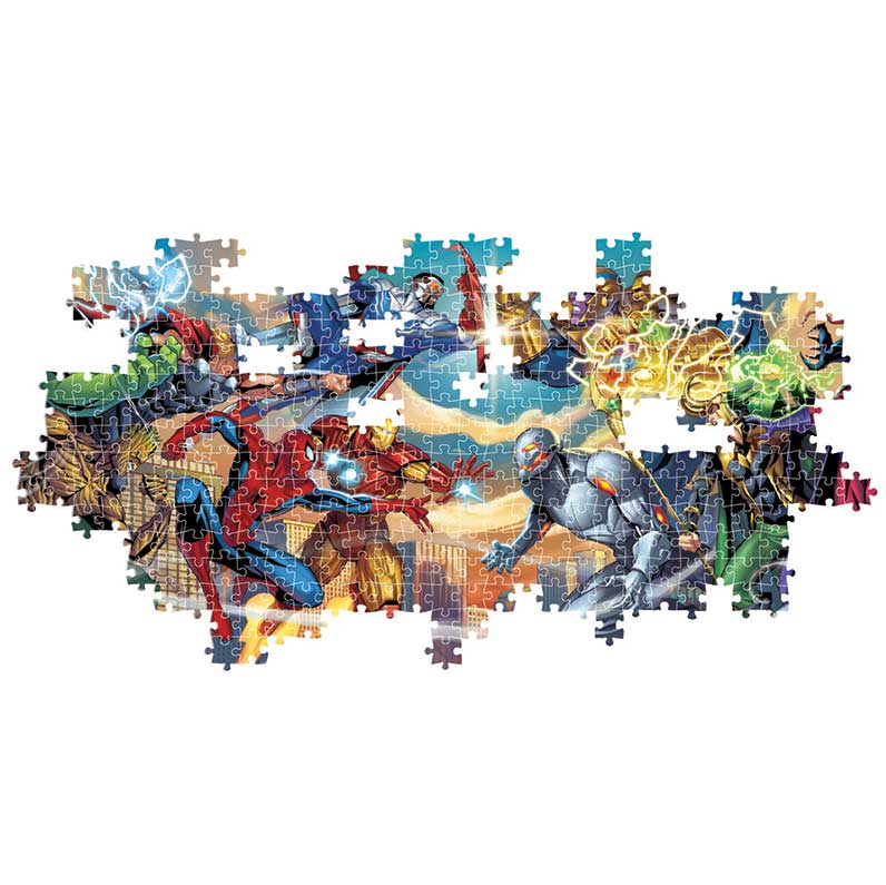 Clementoni Παζλ Panorama High Quality Collection Marvel Heroes vs Villains 1000 τμχ – Compact Box 5684236
