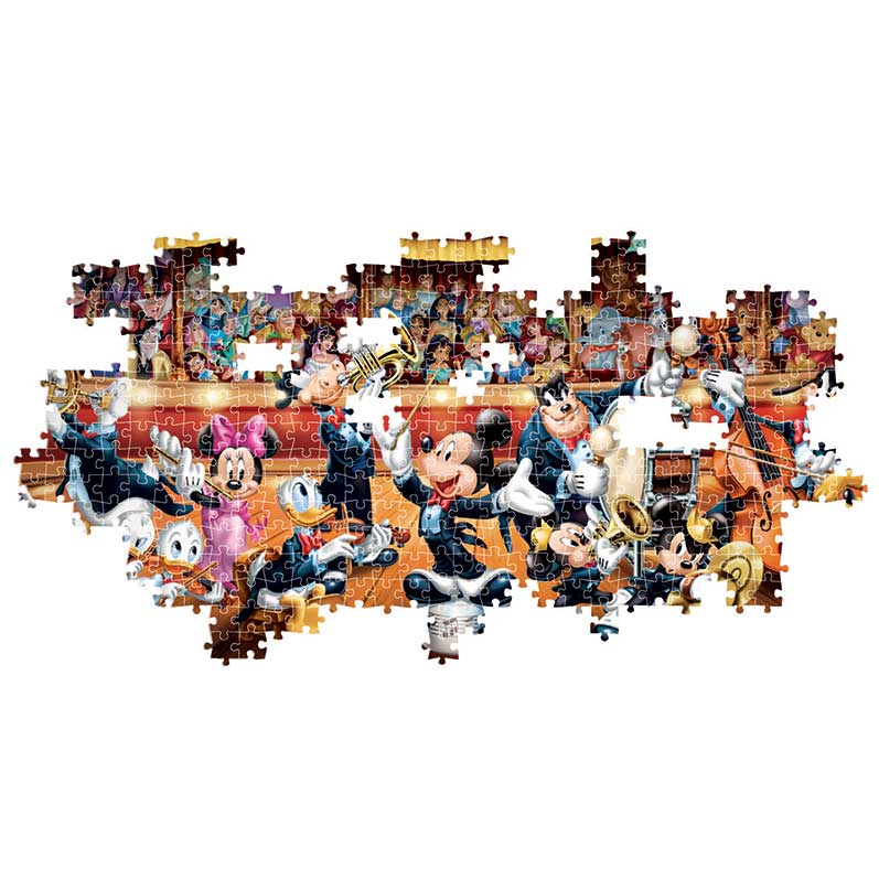 Clementoni Παζλ Panorama High Quality Collection Disney Ορχήστρα 1000 τμχ – Compact Box 5684243