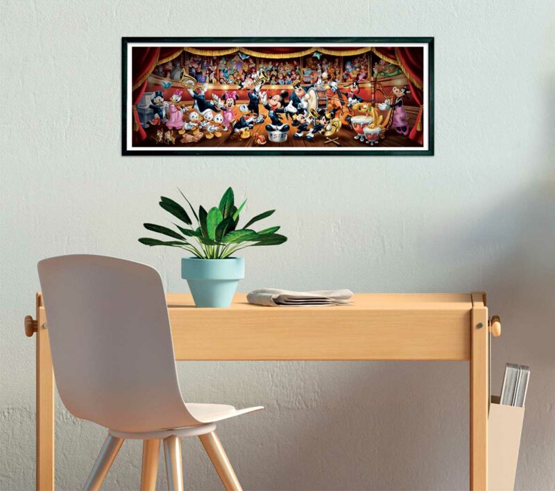 Clementoni Παζλ Panorama High Quality Collection Disney Ορχήστρα 1000 τμχ – Compact Box 5684244