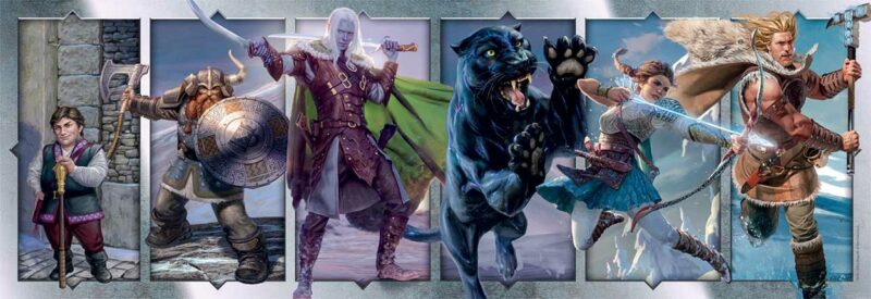 Clementoni Παζλ Panorama High Quality Collection Dungeons & Dragons 1000 τμχ – Compact Box 5940732