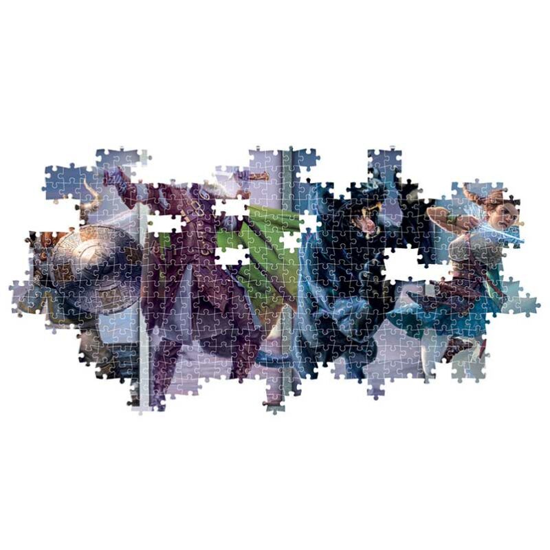 Clementoni Παζλ Panorama High Quality Collection Dungeons & Dragons 1000 τμχ – Compact Box 5940733