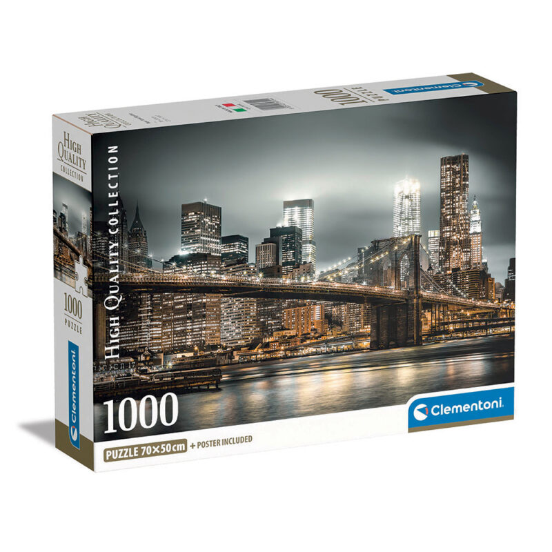 Clementoni Παζλ High Quality Collection New York Skyline 1000 τμχ – Compact Box 5631777