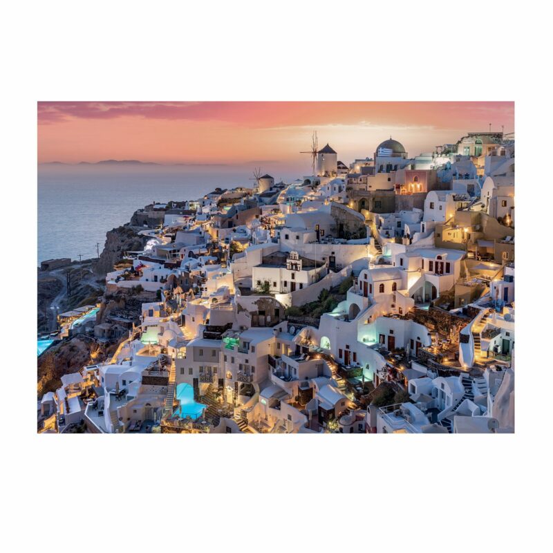 Clementoni Παζλ High Quality Collection Αποχρώσεις της Σαντορίνης 1000 τμχ – Compact Box 5684639