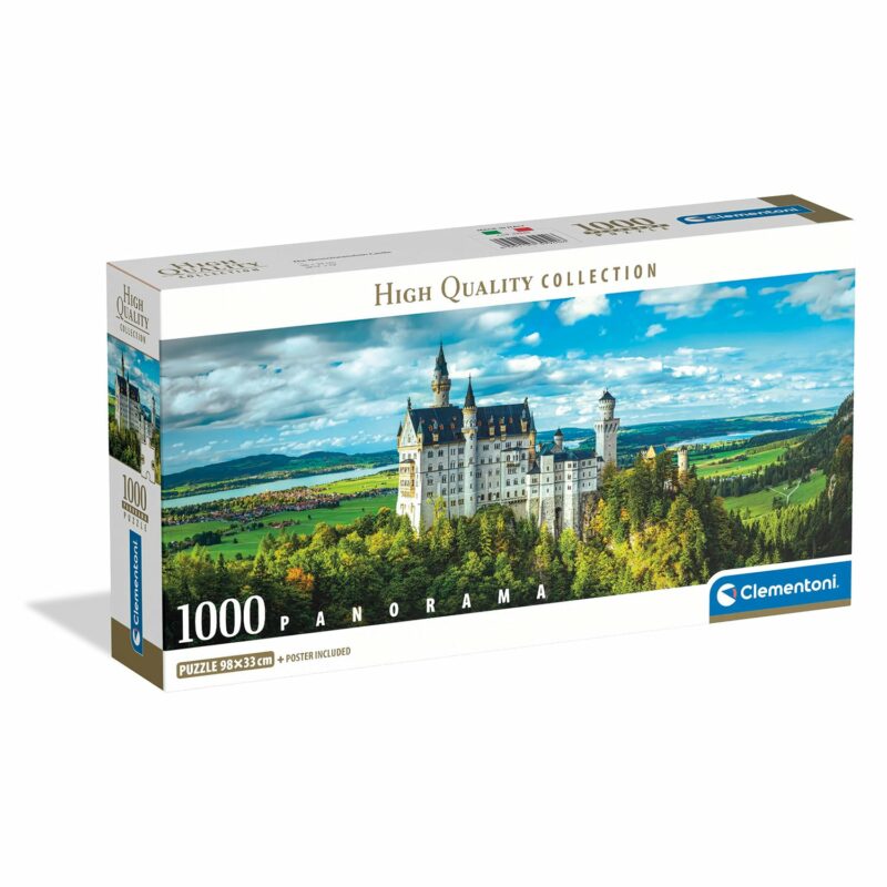 Clementoni Παζλ Panorama High Quality Collection Κάστρο Neuschwanstain 1000 τμχ – Compact Box 5684663