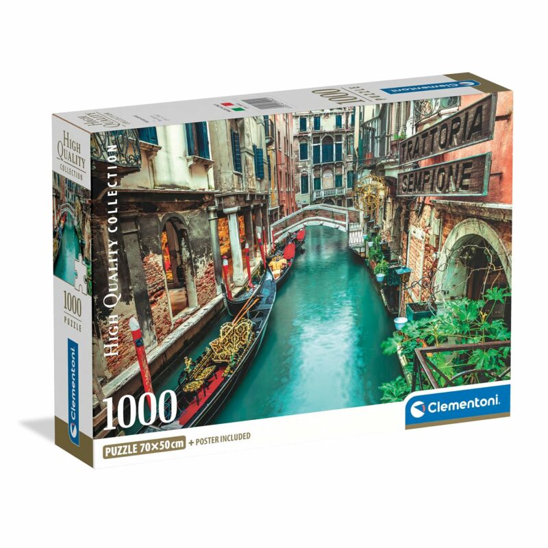 Clementoni Παζλ High Quality Collection Το Κανάλι Της Βενετίας 1000 τμχ – Compact Box 5684678