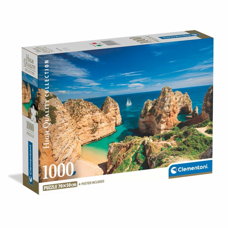 Clementoni Παζλ High Quality Collection Κόλπος Στο Αλγκαβρε 1000 τμχ – Compact Box 5684728