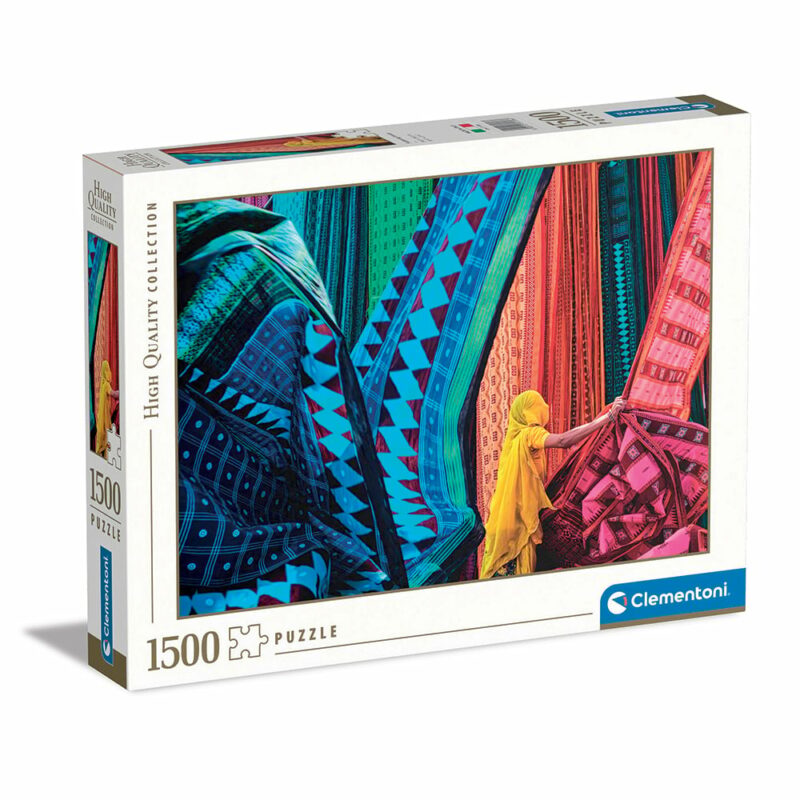 Clementoni Παζλ High Quality Collection Πολύχρωμα Κυμματιστά Υφάσματα 1500 τμχ 5654190