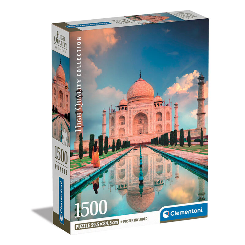 Clementoni Παζλ High Quality Collection Ταζ Μαχάλ 1500 τμχ – Compact Box 5582891