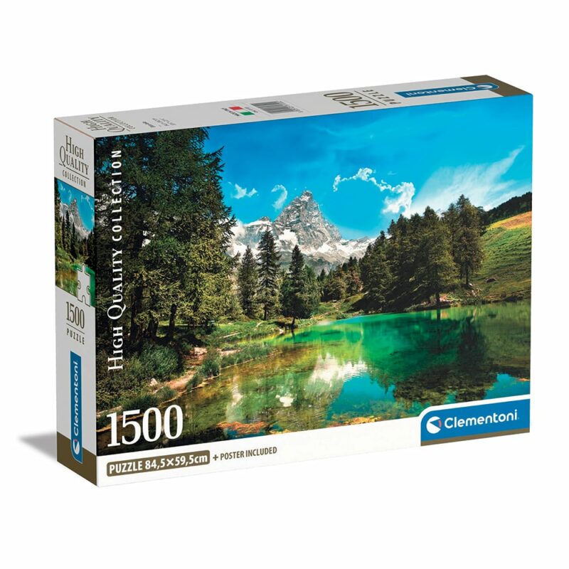 Clementoni Παζλ High Quality Collection Γαλάζια Λίμνη 1500 τμχ – Compact Box 5582746