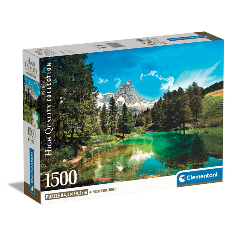 Clementoni Παζλ High Quality Collection Γαλάζια Λίμνη 1500 τμχ - Compact Box