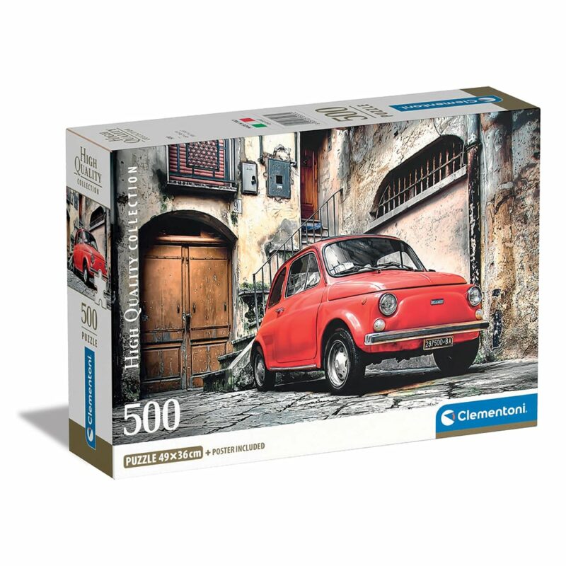 Clementoni Παζλ High Quality Collection Fiat 500 – 500 τμχ – Compact Box 5582623