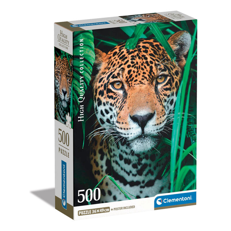 Clementoni Παζλ High Quality Collection Τίγρης Στη Ζούγκλα 500 τμχ – Compact Box 5298776
