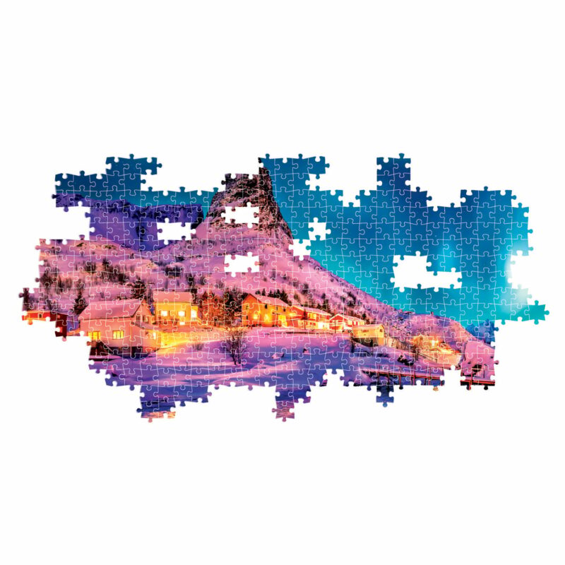 Clementoni Παζλ Panorama High Quality Collection Πολύχρωμη Νύχτα Στα Νορβηγικά Νησιά 1000 τμχ 5653841