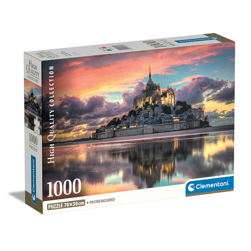 Clementoni Παζλ High Quality Collection Le Magnifique Mont Saint-Michael 1000 τμχ - Compact Box