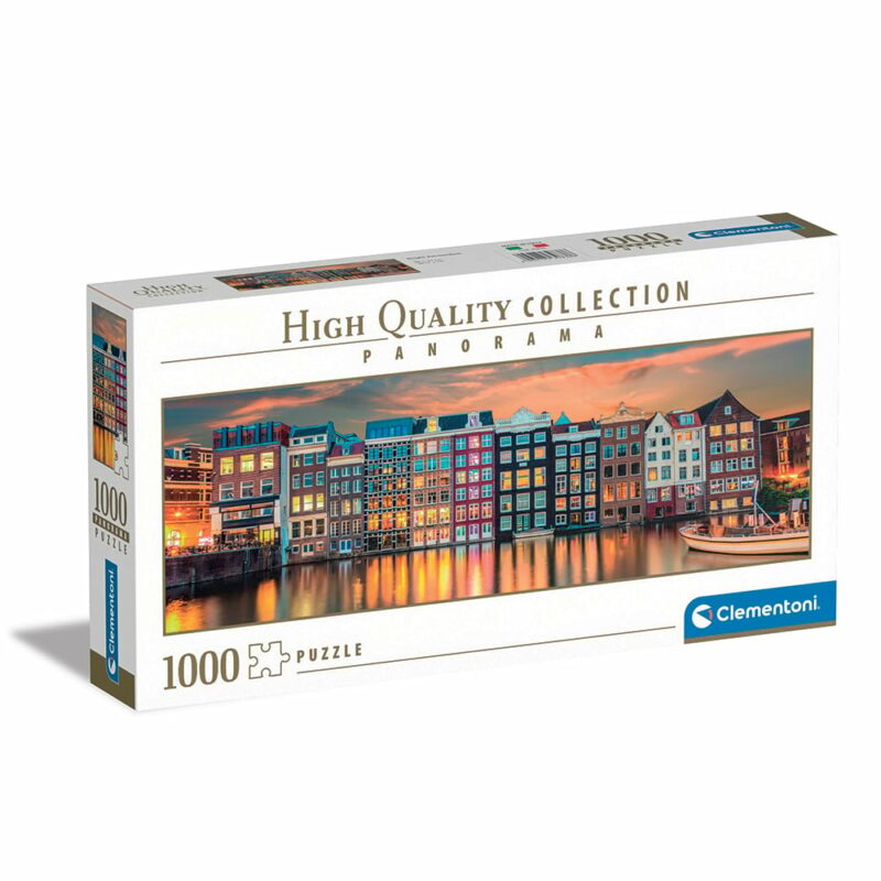 Clementoni Παζλ Panorama High Quality Collection Λαμπερό Άμστερνταμ 1000 τμχ 5582511
