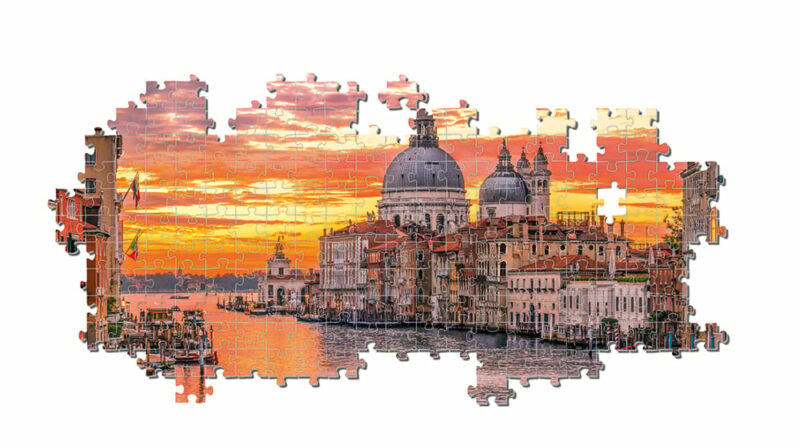 Clementoni Παζλ Panorama High Quality Collection Το Μεγάλο Κανάλι Βενετία 1000 τμχ – Compact Box 5582842