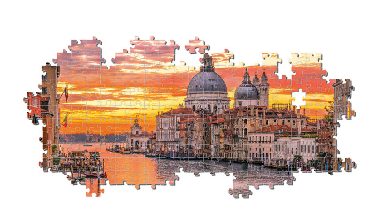Clementoni Παζλ Panorama High Quality Collection Το Μεγάλο Κανάλι Βενετία 1000 τμχ - Compact Box