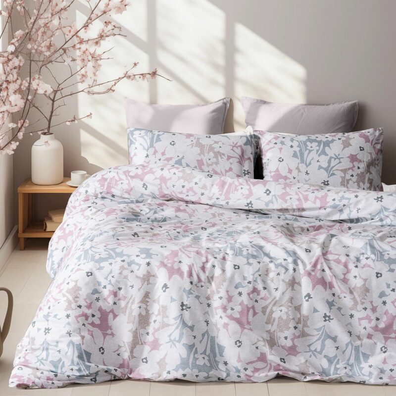 Beauty Home Σετ σεντόνια υπέρδιπλα με λάστιχο Ninet Art 12252 170×200+30 Γκρι 4676342