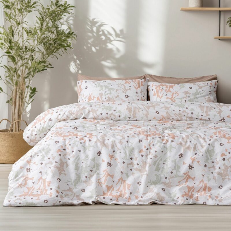 Beauty Home Σετ σεντόνια υπέρδιπλα με λάστιχο Anthia Art 12253 170×200+30 Μπεζ 4676406