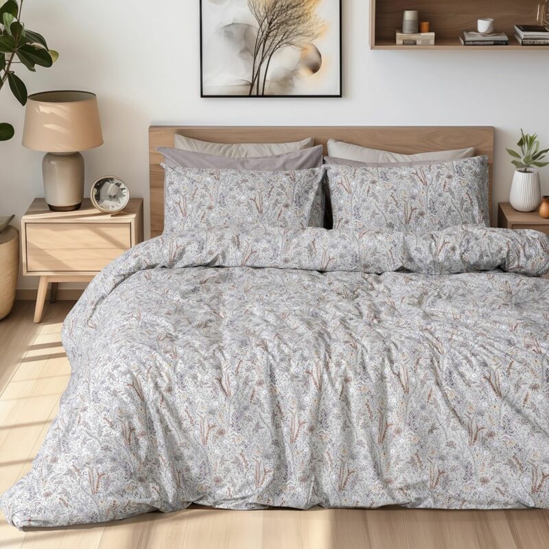 Beauty Home Σετ σεντόνια υπέρδιπλα με λάστιχο Rene Art 12255 170×200+30 Μέντα 4676533