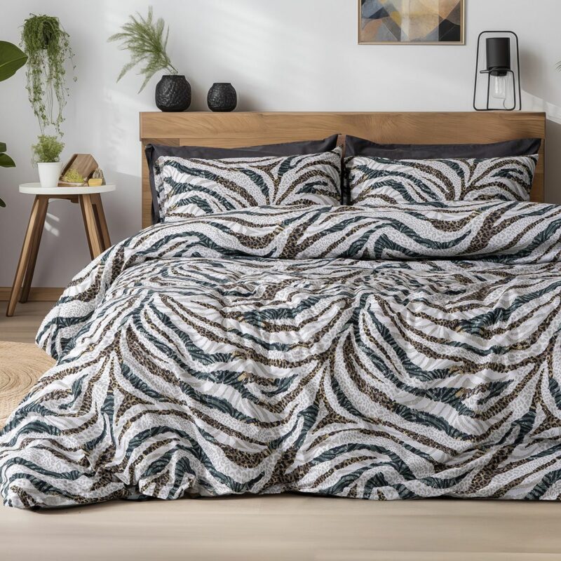 Beauty Home Σετ σεντόνια υπέρδιπλα με λάστιχο Eris Art 12258 170×200+30 Πράσινο 4676713