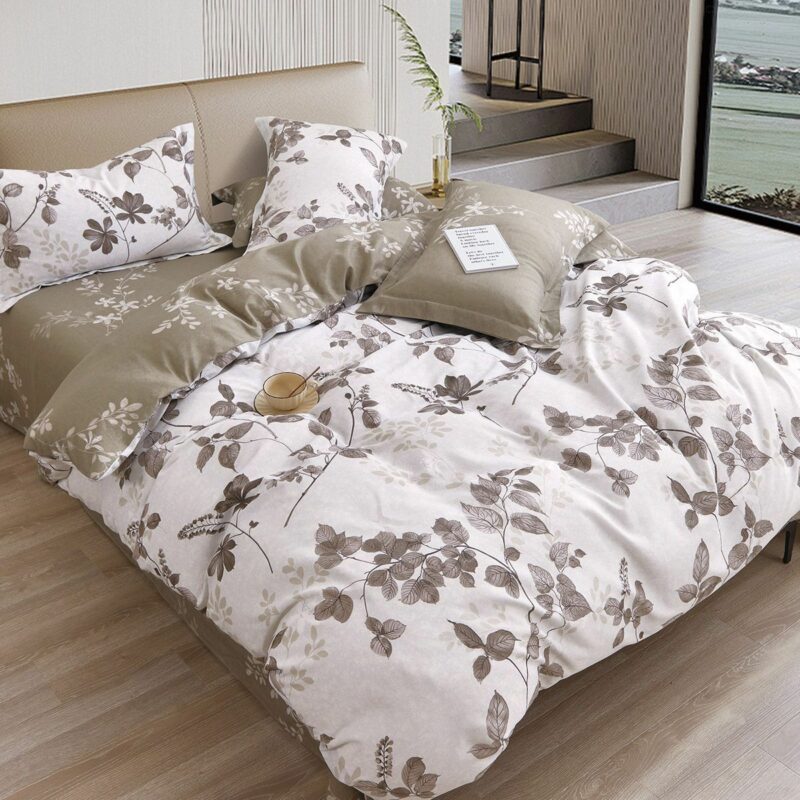 Beauty Home Σετ πάπλωμα υπέρδιπλο Art 12275 Alcestis 220×240 Μόκα 4677675