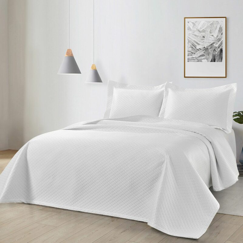 Beauty Home Σετ κουβερλί υπέρδιπλο Amelia Art 12322 230×250 Λευκό 5776864