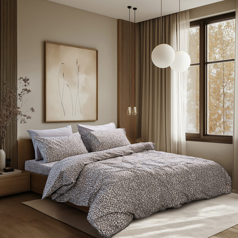 Beauty Home Σετ σεντόνια υπέρδιπλα με λάστιχο Glory Art 12363 170×200+32 Άμμου 5766764