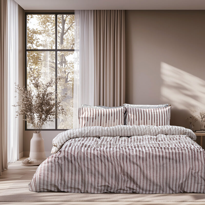 Beauty Home Σετ σεντόνια υπέρδιπλα με λάστιχο Glory Art 12367 170×200+32 Μπεζ 5767133