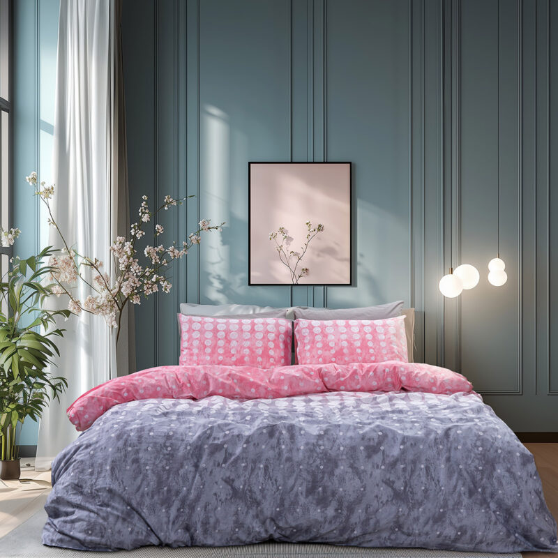 Beauty Home Σετ σεντόνια υπέρδιπλα με λάστιχο Glory Art 12372 170×200+32 Ροζ 5767332